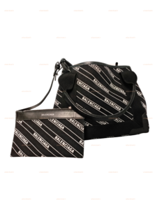 Balenciaga Navy Canvas Tote Bag