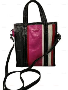 Balenciaga Striped Bazar Shopper